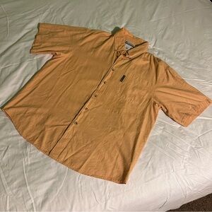 Columbia Men's Casual Orange Button Down Shirt